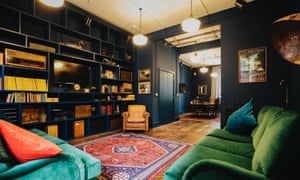 The Bristol Wing hostel’s communal ‘hangout’ space, Bristol, UK.