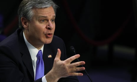 The FBI director, Christopher Wray, has said the threat from domestic violent extremism was ‘metastasizing’ in the country.