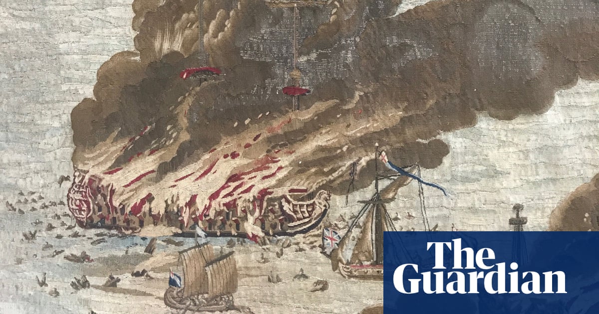 UK museum in urgent appeal for funds to finish repairs on 17th-century naval tapestry