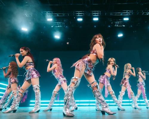 BINI perform at Coachella, 2026.