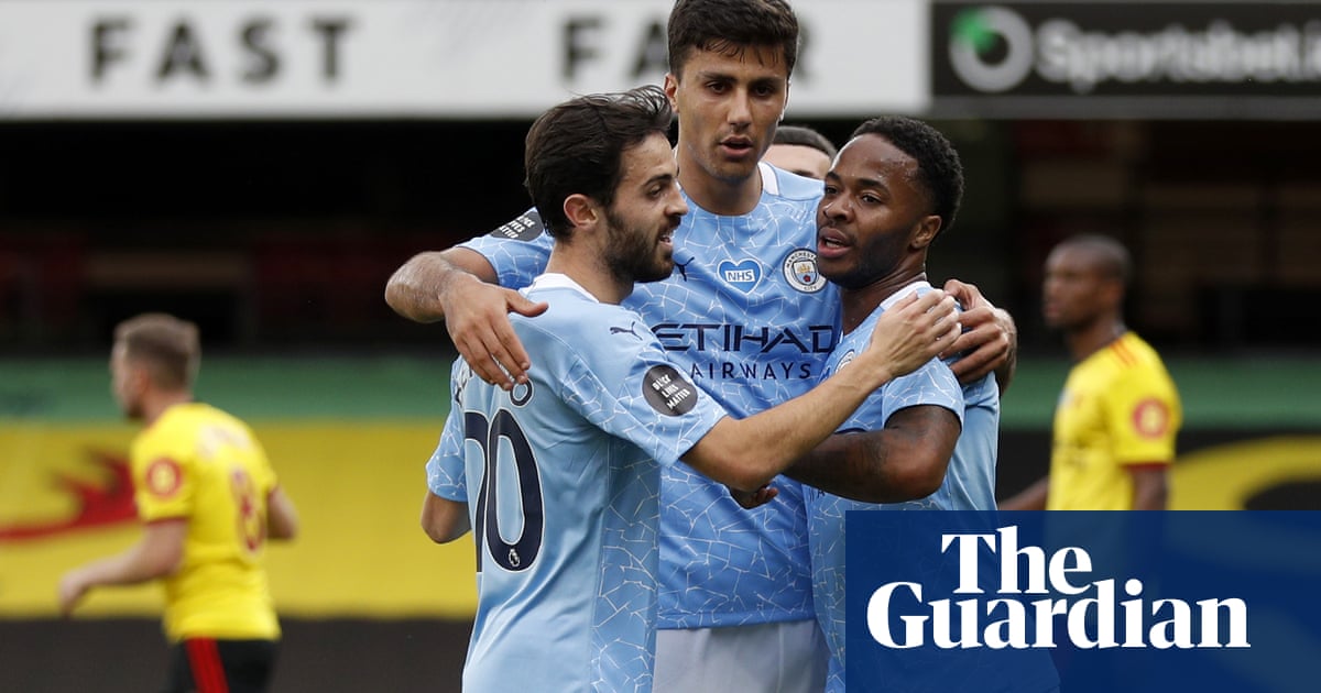 Watfords survival hopes hit as Raheem Sterling sparks Manchester City rout