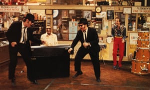 Belushi and Dan Aykroyd in The Blues Brothers, 1980.