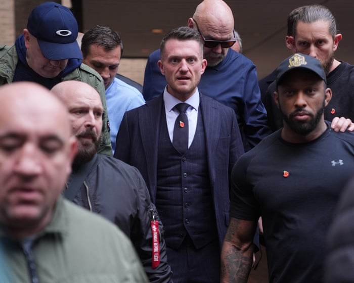 Tommy Robinson facing up to 10 years in jail after being found guilty of harassing journalists