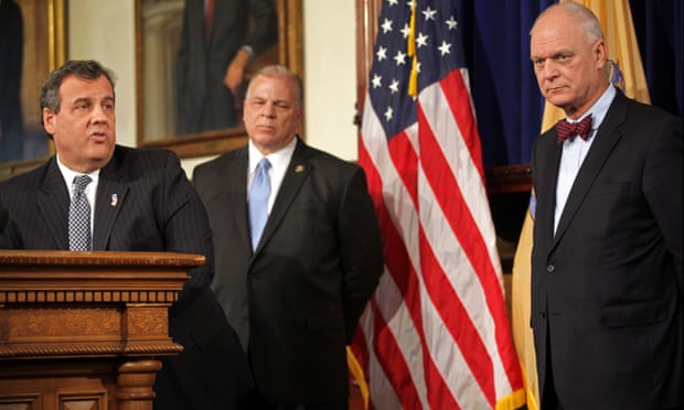 Chris Christie holds a news conference in Trenton.