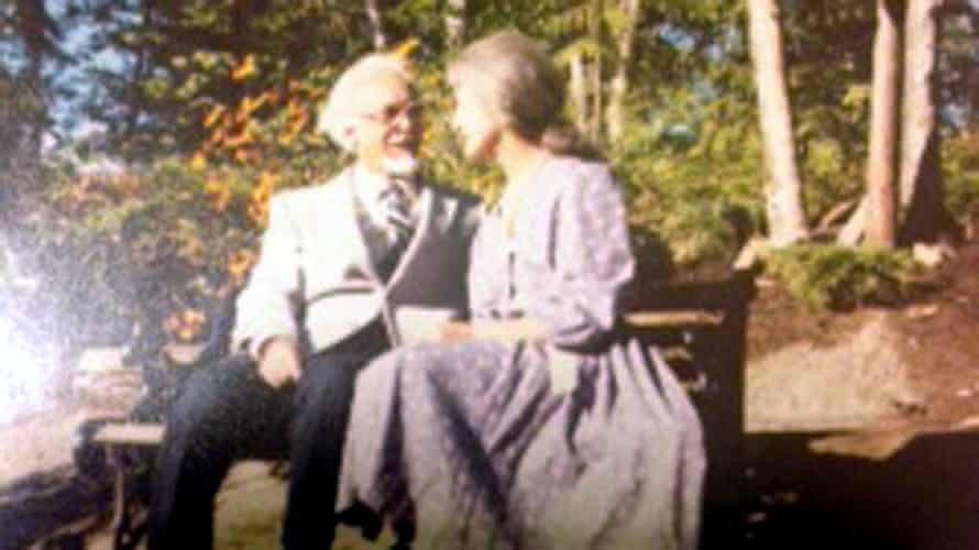 Alois Dvorzac with his wife, Dana.