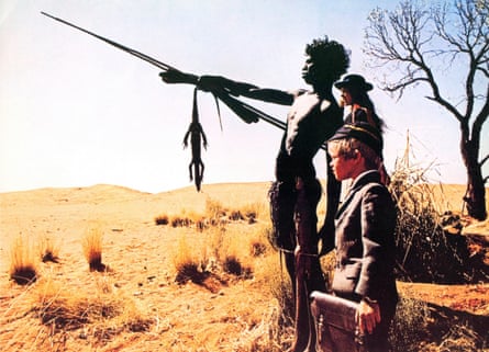 David Gulpilil, Luc Roeg and Jenny Agutter in Walkabout (1971).