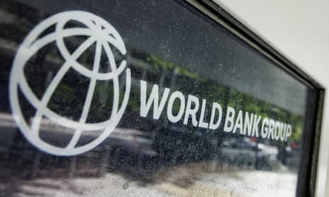 World Bank Group logo on a wall