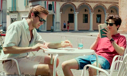 Armie Hammer (left) and Timothée Chalamet in Call Me By Your Name