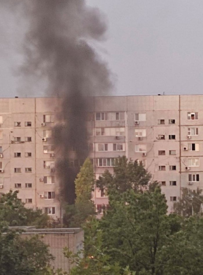 Ukrainian officials say Energodar, home to Europe’s largest nuclear power plant, has come under attack this morning. This image was posted to Telegram by the city mayor, Dmytro Orlov.