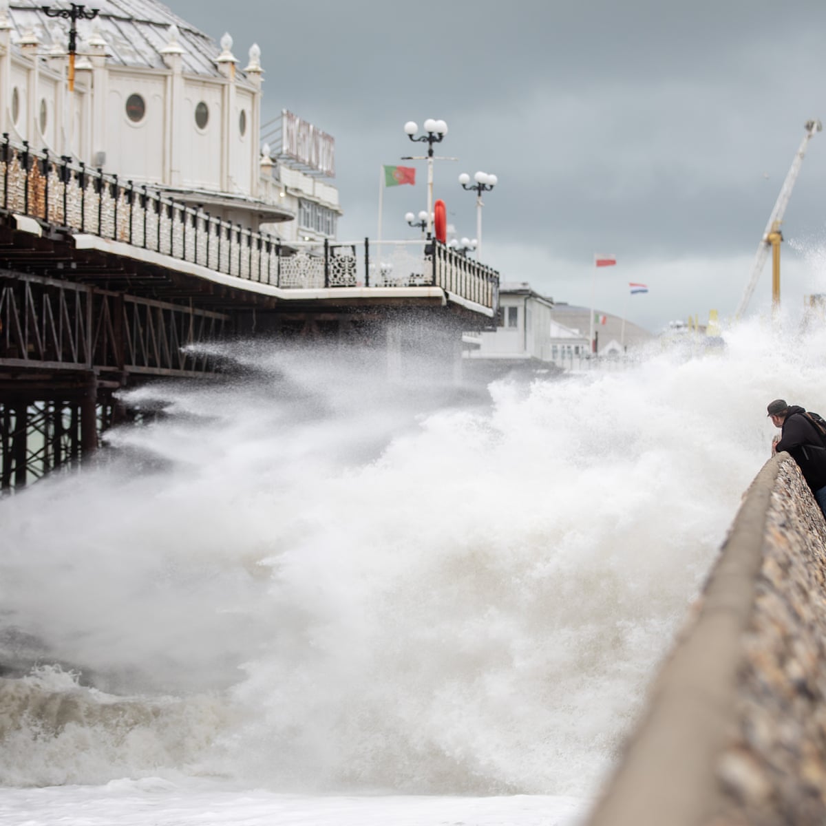 UK weather: Storm Alex batters south-west England with gale-force winds | UK weather | The Guardian
