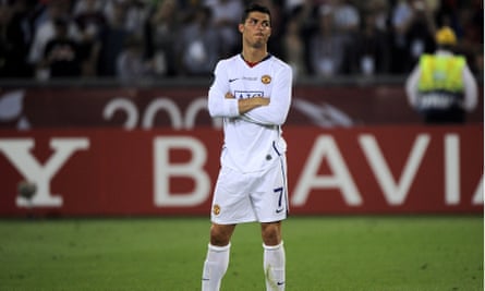 Ronaldo was on the losing side in his final game for United, the Champions League final against Barcelona.