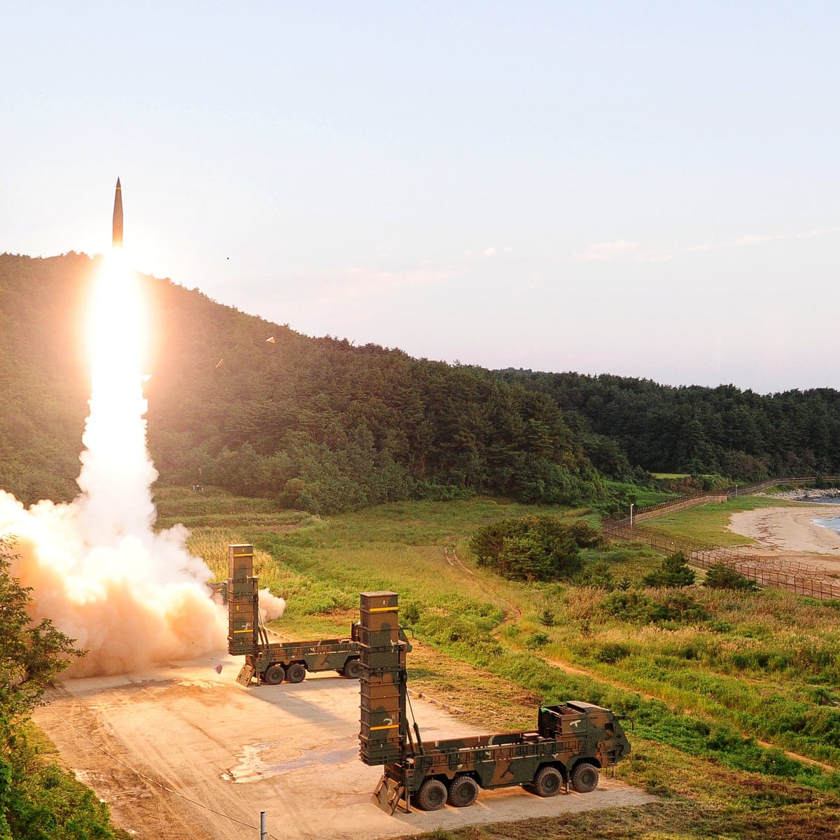 South Korea holds live-fire drills and warns of more launches by North | South Korea | The Guardian