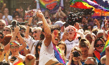 Australians celebrate result of marriage equality survey in Melbourne