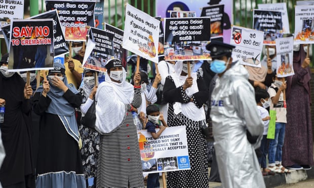 Muslim families complain to UN over Sri Lankan Covid cremations | Sri Lanka | The Guardian