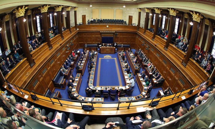 Northern Ireland assembly reopens three years after collapse | Northern  Irish politics | The Guardian