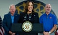 Kamala Harris,Tim Walz,Shawn Fain<br>Democratic presidential nominee Vice President Kamala Harris, with Democratic vice presidential nominee Minnesota Gov. Tim Walz, left, and UAW President Shawn Fain, speaks at a campaign rally at UAW Local 900, Thursday, August 8, 2024, in Wayne, Mich. (AP Photo/Julia Nikhinson)