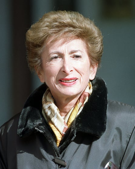 Shirley Porter during her appeal at the high court in London, 1999.