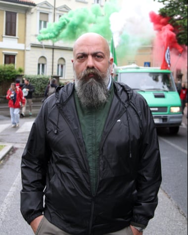 Casapound leader Gianluca Iannone.