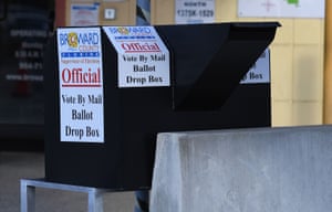 Vote by mail ballot drop box