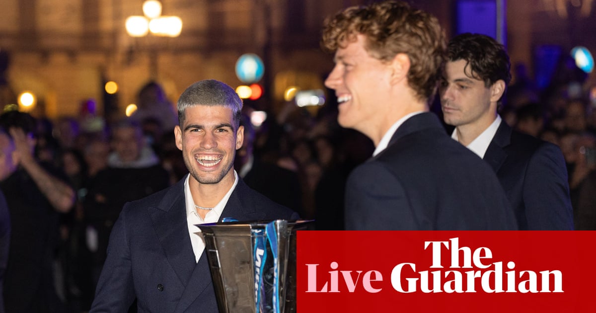 ATP Finals tennis: Carlos Alcaraz v Jannik Sinner in the final – live