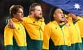New Wallabies co-captains Michael Hooper and James Slipper (at left) will lead Australia in the 2023 Rugby Championship.