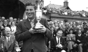 Peter Thomson wins the Open at Hoylake in 1956.