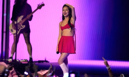 Olivia Rodrigo performs at the MTV Video Music Awards on 12 September 2023.