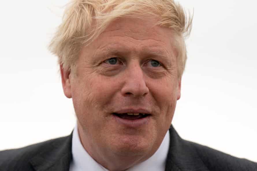 Boris Johnson photographed on Friday, after his return from Kyiv.