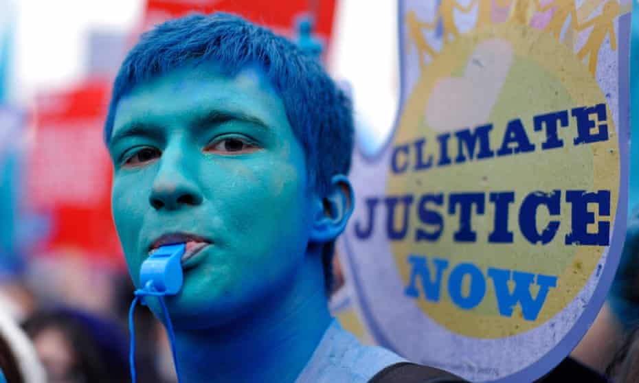 Climate change protests in London