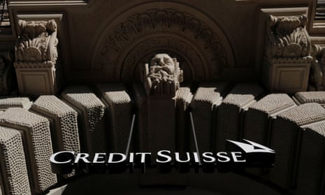 The logo of Swiss bank Credit Suisse is seen at its headquarters at the Paradeplatz square in Zurich, Switzerland.