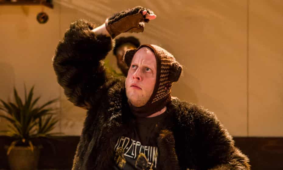 Marek Larwood as Bear in I Want My Hat Back at the National. 