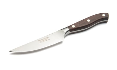 Wooden-handled kitchen knife