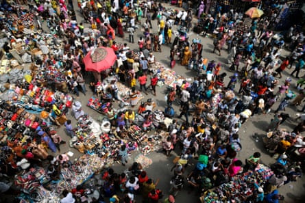 A market in Nigeria, one of the few countries with a growing population.