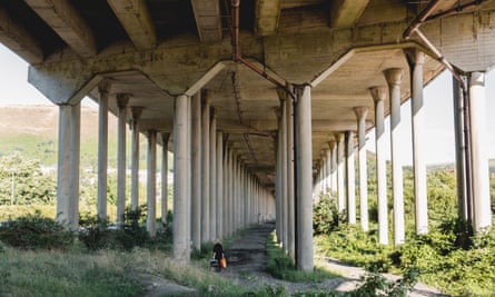 Since construction in the 1960s, the areas beneath the M4 have been taken back by both nature and residents. This section is a popular cycling and horse riding path. From the series Bypassed by Nick St.Oegger.