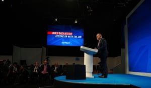 Tory conference: Sunak rejects Truss’s suggestion government has no responsibility for food supply 2 Lord Frost addressing the conference.
