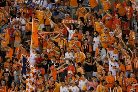 Houston Dynamo fans at their stadium in 2013.