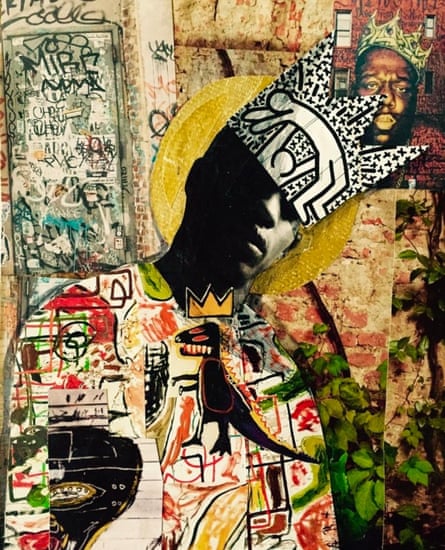 Basquiat meets Haring at Biggies Brooklyn Backyard by Patrick Dougher