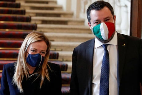 Giorgia Meloni and Matteo Salvini