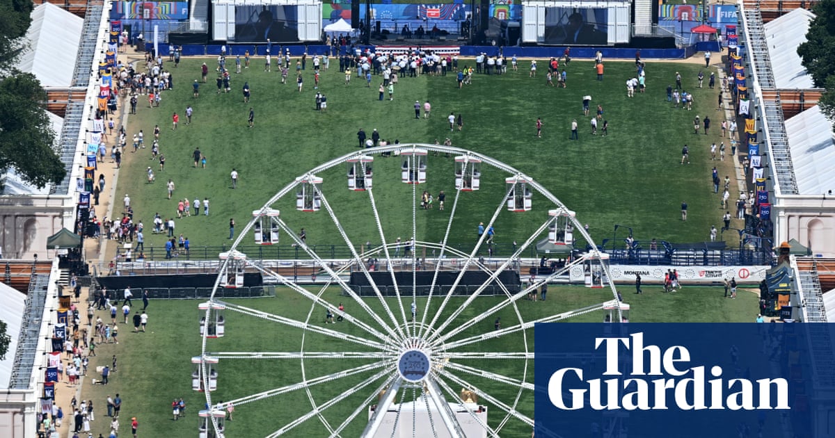 Trump’s Great American State Fair, seen here shortly before its largest crowd of the day: three confused tourists and a Confederate flag that had to be escorted off the premises.