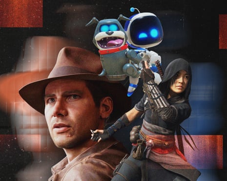 Fortune and glory … (l-r) Indiana Jones, Astroboy and Assassins Creed.