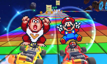 Destroyer of dreams … Rainbow Road in Mario Kart Tour.