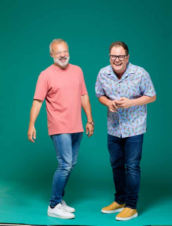 Alan Carr and Graham Norton. London. Photograph by David Levene 18/9/19