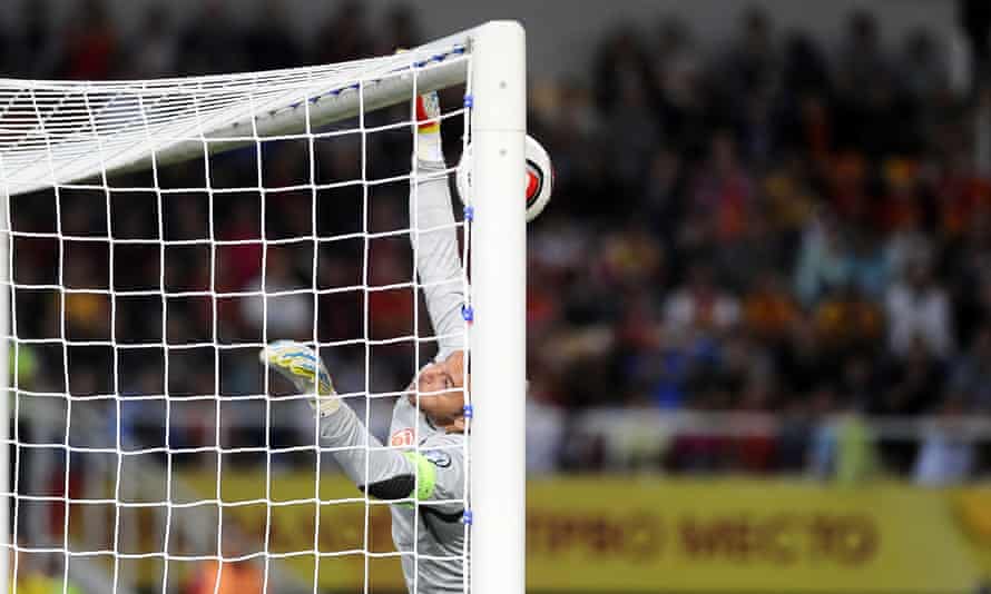 Spain Close On Euro 16 Courtesy Of Macedonia Goalkeeper S Own Goal Euro 16 Qualifiers The Guardian Spain Close On Euro 16 Courtesy Of Macedonia Goalkeeper S Own Goal Euro 16 Qualifiers The Guardian