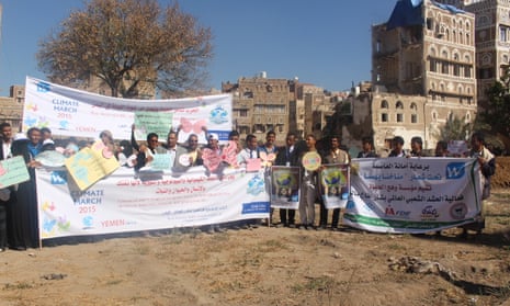 Yemen climate change protest on 29 November 2015.