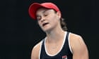 Ash Barty stunned by qualifier Brady in belated first match in Brisbane