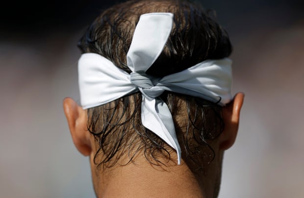 Tom Jenkins’ best shots of Wimbledon 2022 – in pictures | Wimbledon 2022 5 Rafael Nadal’s bow in his bandana.