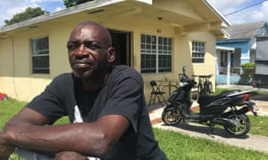 IMG 4835 Michael McGoogan, 55, outside his boarding home in Liberty City.