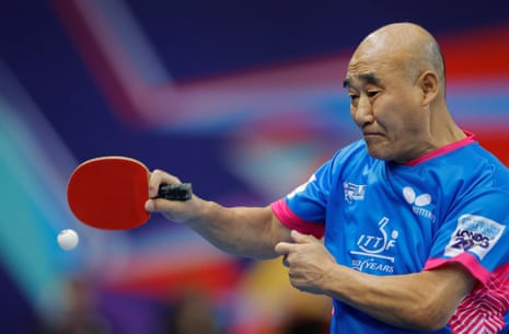 Wang Qi of Fiji in the round-robin stage