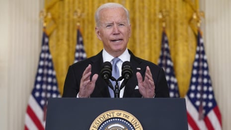 'I stand squarely behind my decision': defiant Biden defends withdrawal from Afghanistan – video