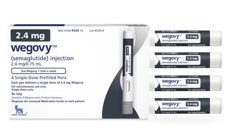 A package of injection pens for semaglutide medication Wegovy. 